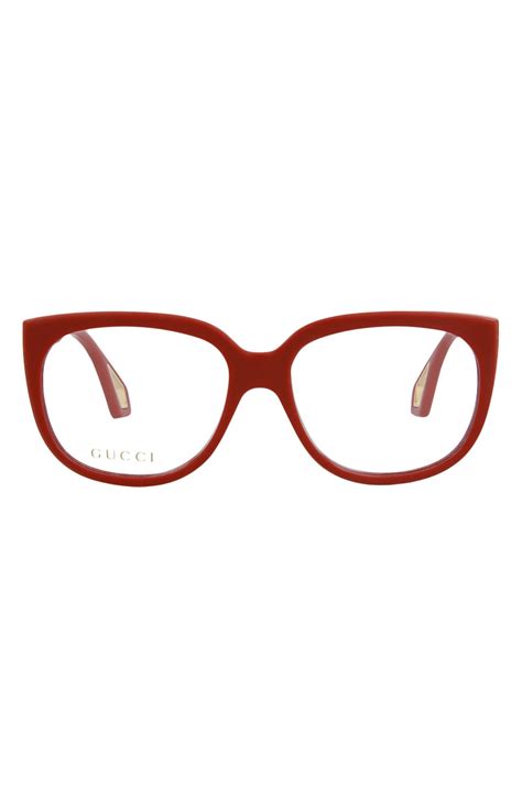 gucci 3555|Gucci 56mm Fashion Rectangle Optical Glasses .